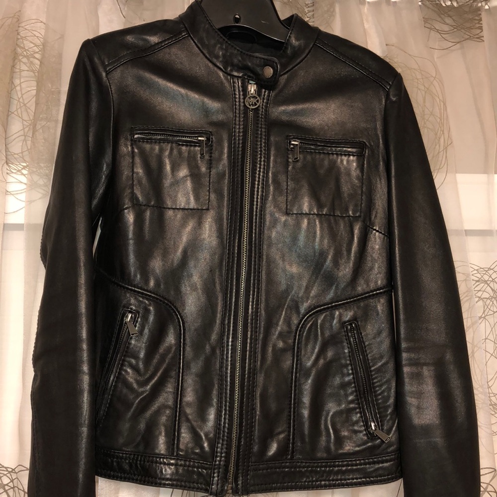 Michael Kors leather jacket - Picture 2 of 3